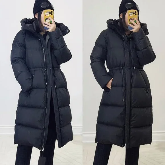 Mackage ISHANI long down coat with hood | Size: Small | Color: Black - Picture 2 of 15